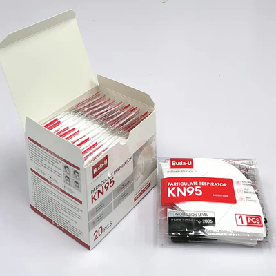 Paquet 20Pcs individuel élevé du taux de filtrage de masque protecteur de respirateur d'Earloop KN95 95%