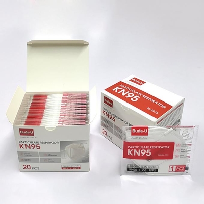 Masque protecteur blanc de respirateur de filtrage KN95 anti PM2.5 approuvé par le FDA