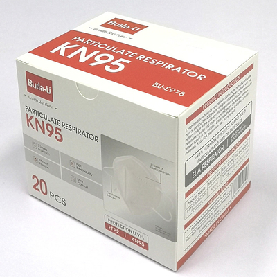 Efficacité KN95 de filtration de 95% pliant le demi masque pour la prévention de COVID protectrice