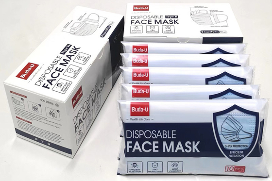 Type particulaire jetable médical II EN14683 de masque de respirateur de 3 couches