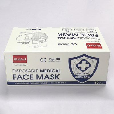 Le masque protecteur 3PLY chirurgical jetable EN14683 BFE 98% u.c.e. a approuvé