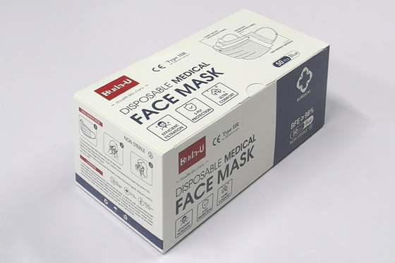 Masque protecteur chirurgical jetable d'ASTM, 3 niveau jetable 3 des masques ASTM de pli