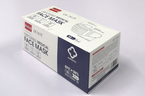 3 couches du masque protecteur non-tissé chirurgical, masque protecteur protecteur avec Earloops, certification de la CE de FDA