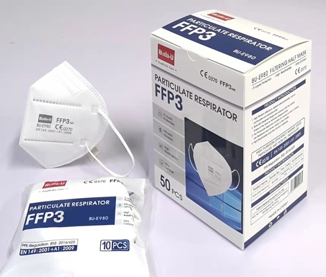 Masque protecteur d'Earloops FFP3, particules filtrant le demi respirateur de masque protecteur, efficacité de filtration du masque protecteur FFP3 99%