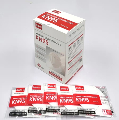 Efficacité élevée se pliante de filtration de tissu de Meltblown de respirateur de masque protecteur d'Earloop KN95