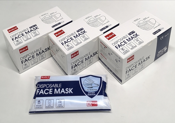 Masque protecteur médical de BU-E50B 3Ply au dispositif standard d'ASTM FDA énuméré et à l'enregistrement