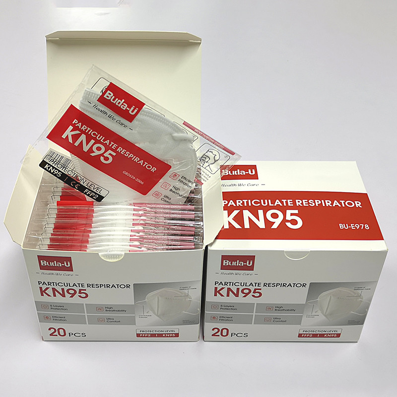 5 couches de KN95 de respirateur de masque protecteur du taux de filtrage élevé particulaire 95%