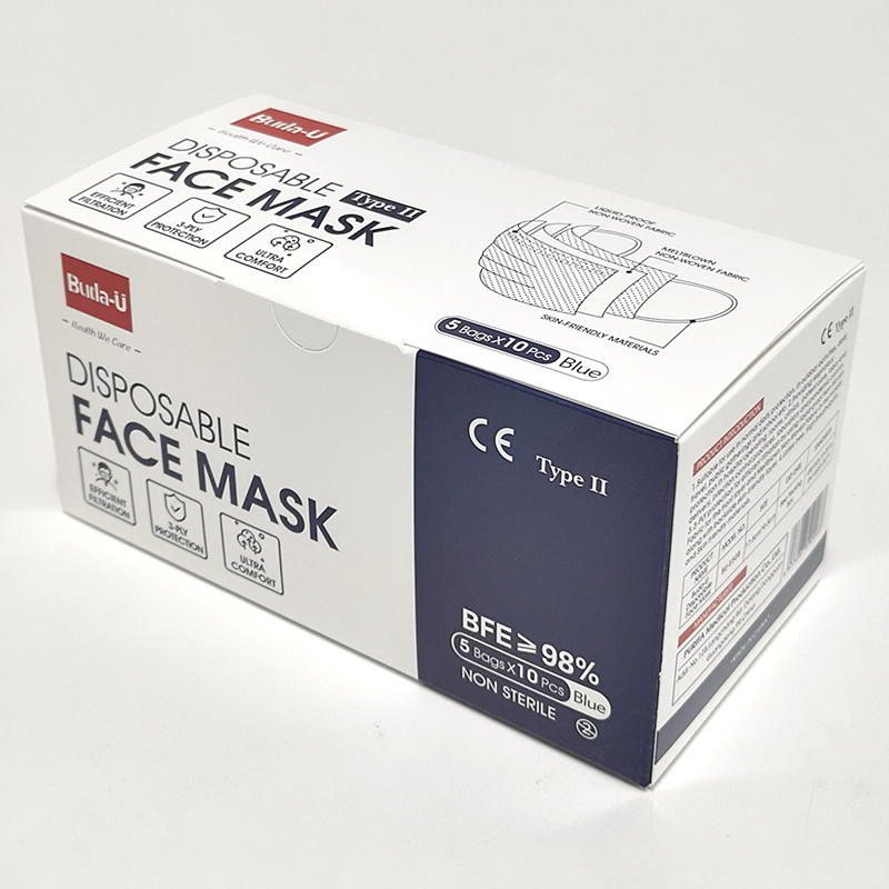Dispositif médical adulte de FDA de masque protecteur du niveau 2 d'ASTM énuméré et enregistrement