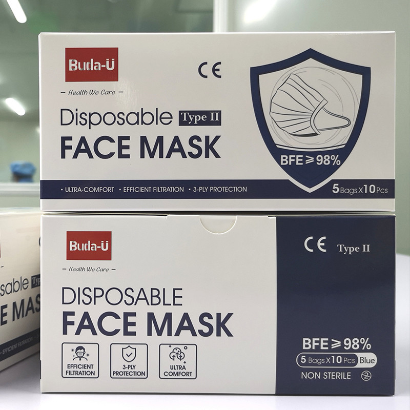 Masque protecteur médical de 3 couches pour Covid, masque protecteur de pollution atmosphérique
