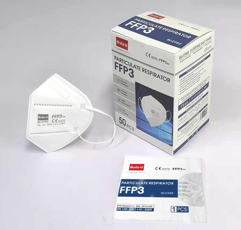 Respirateur de masque de la CE FFP3, masque protecteur jetable 50Pcs/Box de FFP3 NR