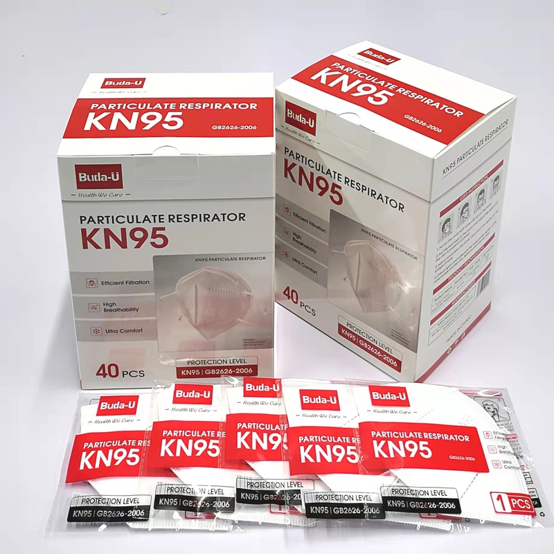 Le taux de filtrage élevé KN95 de respirateur noir blanc de masque protecteur FDA a énuméré
