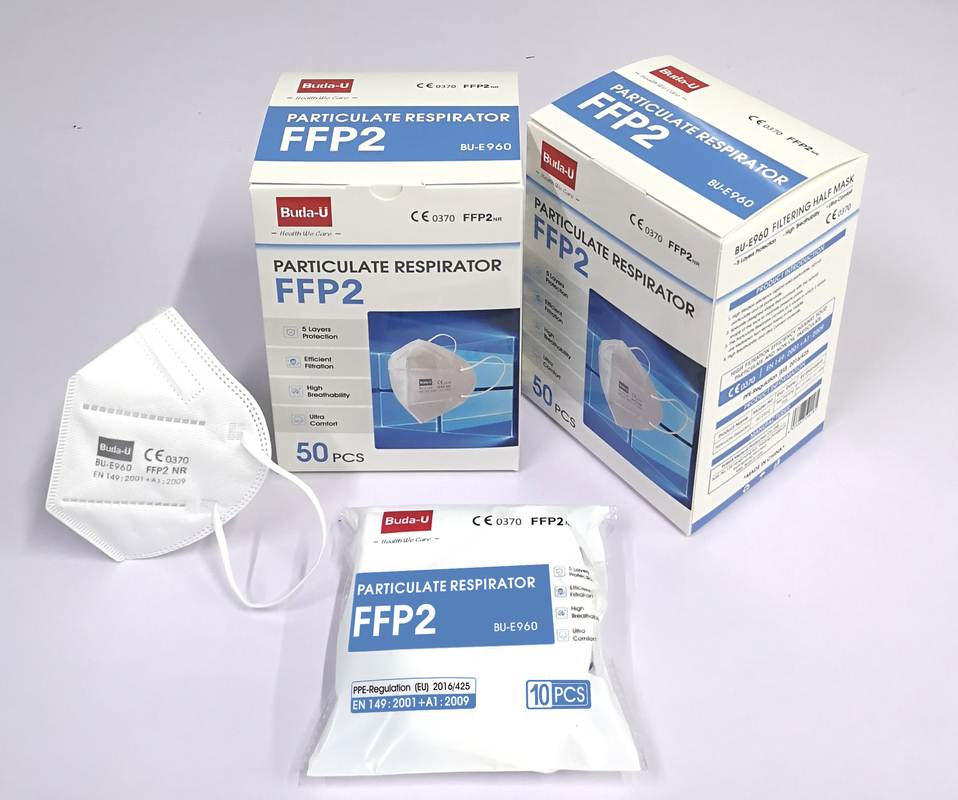 FFP2 Earloop jetable le respirateur de masque protecteur, masque protecteur protecteur, conformément au règlement de PPE d'UE