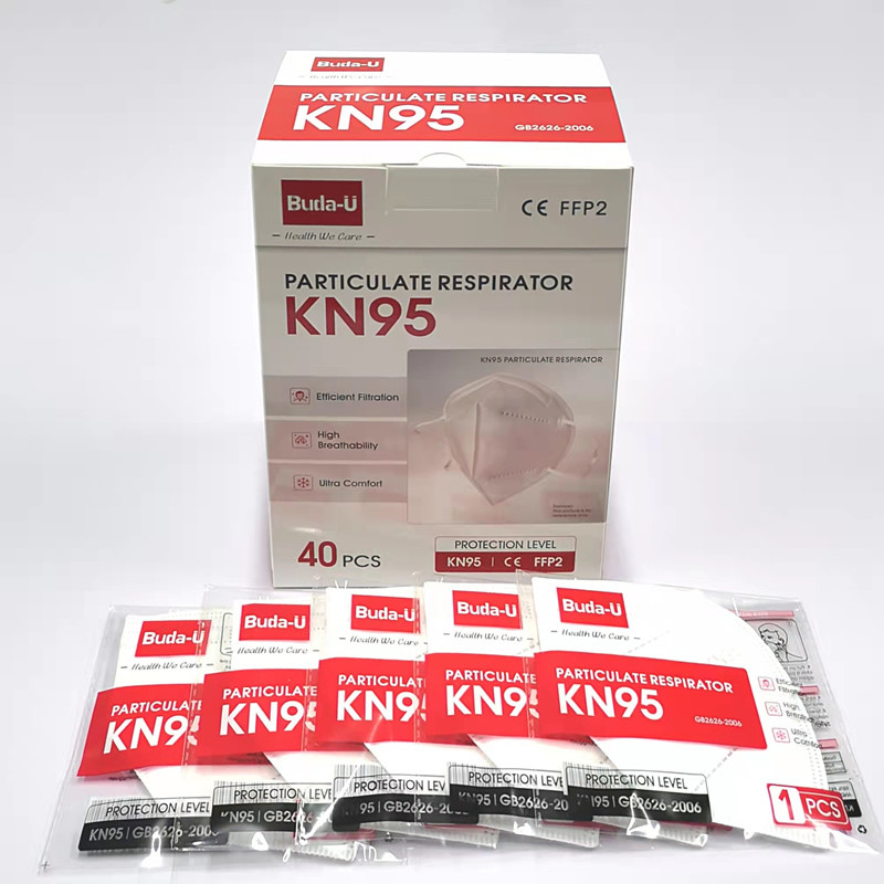 Le respirateur KN95 approuvé par u.c.e. masque GB2626-2019 la norme 40pcs blanc