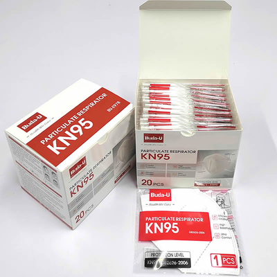 Respirateur KN95 particulaire se pliant pour le niveau de protection de Covid