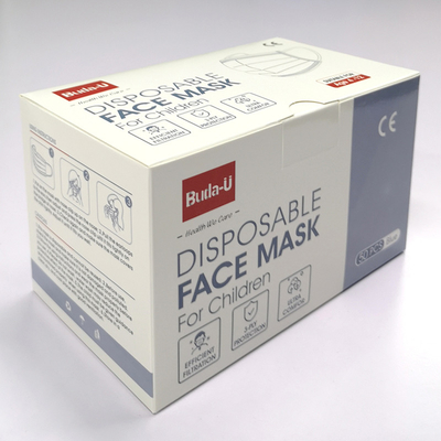 Masque jetable de 3 couches des enfants, avec Earloops, BFE≥98%. CE et FDA. Respirable et confortable