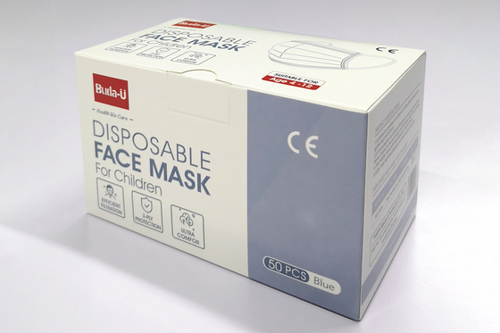 Earloop jetable bleu le masque protecteur pour des enfants, masque protecteur protecteur de masque protecteur d'enfants, 3Ply pour des enfants, CE et FDA