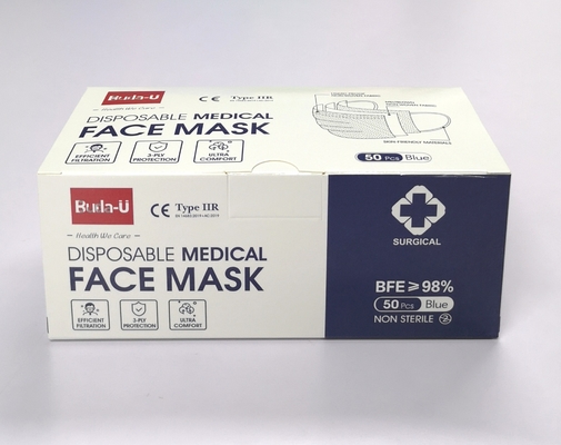 Type masque protecteur chirurgical jetable d'IIR pour le masque protecteur de l'hôpital 3PLY, en 14683 : 2019+AC : 2019