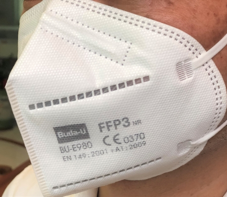 Aucune valve FFP3 n'a plié le masque FFP3 filtrant le demi masque à la norme d'UE avec Earloops